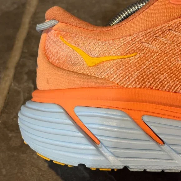 HOKA One One Gaviota 4 Women’s 12B Coral Orange Running Shoes Gorpcore Comfort - Picture 11 of 15